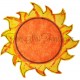 Modern Sun Applique Design